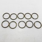 ห่วงพวงกุญแจ เฉพาะห่วง ขนาด 2.5 cm  บรรจุ 10 อัน สีทองรมดำ