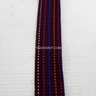 สายผ้า-ผ้ากุ๊น Cotton (ฝ้าย) ลายจุดไข่ปลา ขนาด 1.5 นิ้ว บรรจุ 50 หลา สีม่วง รูป 2