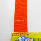 สายผ้า-ผ้ากุ๊น PP  ลายเวอร์จิ้น ขนาด 7 หุน บรรจุ 100 เมตร สีส้ม รูป 3