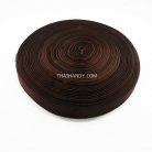 สายผ้า-ผ้ากุ๊น PP  ลายเวอร์จิ้น ขนาด 7 หุน บรรจุ 100 เมตร สีน้ำตาลเข้ม
