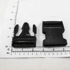 ตัวล็อคสายก้ามปูสี่เหลี่ยม พลาสติก ขนาด 2 นิ้ว บรรจุ 50 อัน สีดำ รูป 2