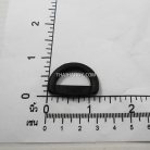 ห่วงพลาสติกตัว D 1 ช่อง ขนาด 6 หุน บรรจุ 100 อัน สีดำ รูป 2