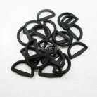 ห่วงพลาสติกตัว D 1 ช่อง ขนาด 1.2 นิ้ว บรรจุ 200 อัน สีดำ รูป 2