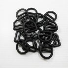 ห่วงพลาสติกตัว D 2 ช่อง ขนาด 6 หุน บรรจุ 200 อัน สีดำ รูป 2