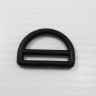 ห่วงพลาสติกตัว D 2 ช่อง ขนาด 1 นิ้ว บรรจุ 100 อัน สีดำ รูป 2