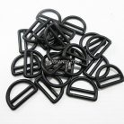 ห่วงพลาสติกตัว D 2 ช่อง ขนาด 1 นิ้ว บรรจุ 200 อัน สีดำ รูป 2