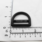 ห่วงพลาสติกตัว D 2 ช่อง ขนาด 1.2 นิ้ว บรรจุ 100 อัน สีดำ รูป 3