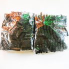 ตัวล็อคสายก้ามปูสี่เหลี่ยม พลาสติก ขนาด 2 นิ้ว บรรจุ 100 อัน สีดำ