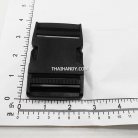 ตัวล็อคสายก้ามปูสี่เหลี่ยม พลาสติก ขนาด 2 นิ้ว บรรจุ 100 อัน สีดำ รูป 2