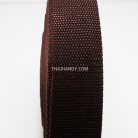 สายผ้า-ผ้ากุ๊น PP  ลายเวอร์จิ้น ขนาด 1.2 นิ้ว บรรจุ 50 เมตร สีน้ำตาลเข้ม รูป 2