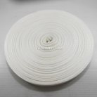 สายผ้า-ผ้ากุ๊น PP  ลายเวอร์จิ้น ขนาด 1.2 นิ้ว บรรจุ 50 เมตร สีขาวดิบ