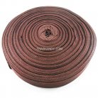 สายผ้า-ผ้ากุ๊น PP  ลายเวอร์จิ้น ขนาด 1.5 นิ้ว บรรจุ 50 เมตร สีน้ำตาลเข้ม