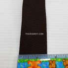 สายผ้า-ผ้ากุ๊น PP  ลายเวอร์จิ้น ขนาด 1.5 นิ้ว บรรจุ 50 เมตร สีน้ำตาลเข้ม รูป 3