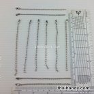 โซ่ไข่ปลา สายพร้อมข้อต่อ ขนาด 2.4 mm  บรรจุ 1000 เส้น สีนิเกิ้ล รูป 2