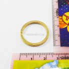 ห่วงพวงกุญแจแบนหนา เฉพาะห่วง ขนาด 2 cm  บรรจุ 100 อัน สีทอง รูป 2