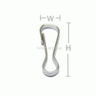 คอหมาคลิป ขนาด 11x30.3 mm (เล็ก) บรรจุ 500 อัน สีนิเกิ้ล รูป 3