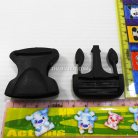 ตัวล็อคสายก้ามปูเต่า พลาสติก ขนาด 1.2 นิ้ว บรรจุ 100 อัน สีดำ รูป 3