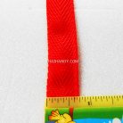 สายผ้า-ผ้ากุ๊น PP  ลายก้างปลา ขนาด 6 หุน (2 cm) บรรจุ 1 เมตร สีแดง รูป 2