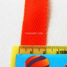 สายผ้า-ผ้ากุ๊น PP  ลายก้างปลา ขนาด 6 หุน (2 cm) บรรจุ 1 เมตร สีส้ม รูป 3