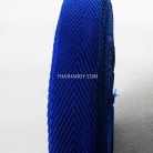 สายผ้า-ผ้ากุ๊น PP  ลายก้างปลา ขนาด 6 หุน (2 cm) บรรจุ 50 เมตร สีน้ำเงิน รูป 2