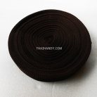 สายผ้า-ผ้ากุ๊น PP  ลายก้างปลา ขนาด 6 หุน (2 cm) บรรจุ 50 เมตร สีน้ำตาลเข้ม