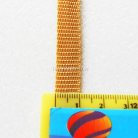 สายผ้า-ผ้ากุ๊น PP  ลายเรียบ ขนาด 3 หุน (1 cm) บรรจุ 50 เมตร สีกากีแกมทอง รูป 3