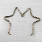 ห่วงสปริงดวงดาว ขนาด 72 mm  บรรจุ 1 อัน สีทองรมดำ รูป 2