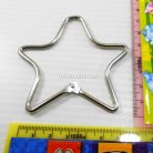 ห่วงสปริงดวงดาว ขนาด 72 mm  บรรจุ 10 อัน สีทองรมดำ รูป 3