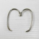 ห่วงสปริงหัวใจ ขนาด 50x60 mm  บรรจุ 10 อัน สีนิเกิ้ล รูป 2