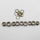 ตาไก่ เหล็ก ขนาด 8.7 mm (23) บรรจุ 10 ชุด สีนิเกิ้ล