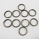 ห่วงพวงกุญแจ เฉพาะห่วง ขนาด 1.8 cm  บรรจุ 10 อัน สีทองรมดำ