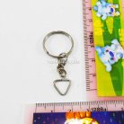 ห่วงพวงกุญแจ พร้อมโซ่ข้อต่อสามเหลี่ยม ขนาด 1.8 cm  บรรจุ 500 อัน สีนิเกิ้ล รูป 3