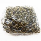 ห่วงพวงกุญแจ พร้อมโซ่ข้อต่อสามเหลี่ยม ขนาด 1.8 cm  บรรจุ 500 อัน สีทองรมดำ