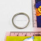 ห่วงพวงกุญแจแบนหนา เฉพาะห่วง ขนาด 2 cm  บรรจุ 10 อัน สีนิเกิ้ล รูป 2