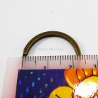 ห่วงพวงกุญแจแบนหนา เฉพาะห่วง ขนาด 2 cm  บรรจุ 10 อัน สีทองรมดำ รูป 3
