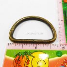 ห่วงเหล็กตัว D  ขนาด 1.5 นิ้ว บรรจุ 100 อัน สีทองรมดำ รูป 3