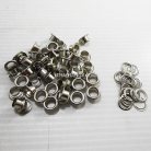 ตาไก่ เหล็ก ขนาด 7.5 mm (20) บรรจุ 100 ชุด สีนิเกิ้ล