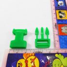 ตัวล็อคสายก้ามปูสี่เหลี่ยม พลาสติก ขนาด 1/2 นิ้ว (4 หุน) บรรจุ 100 อัน สีเขียว รูป 2