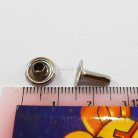 ตะปูย้ำหน้าเดียว หน้ากว้าง 8 มิล ขนาดขายาว 10 mm  บรรจุ 100 ชุด สีนิเกิ้ล รูป 3