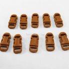 ตัวล็อคสายก้ามปูสี่เหลี่ยม พลาสติก ขนาด 3/8 นิ้ว (3 หุน) บรรจุ 100 อัน สีน้ำตาล รูป 2
