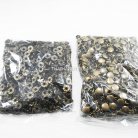 ตะปูย้ำหน้าเดียว หน้ากว้าง 13 มิล ขนาดขายาว 9 mm  บรรจุ 1000 คู่ สีทองรมดำ