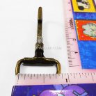 คอหมาโลหะ ช่องเหลี่ยม ขนาด 2x4.5 cm (6 หุน) บรรจุ 100 อัน สีทองรมดำ รูป 3
