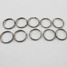 ห่วงพวงกุญแจ เฉพาะห่วง ขนาด 1.2 cm  บรรจุ 10 อัน สีนิเกิ้ล