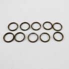 ห่วงพวงกุญแจ เฉพาะห่วง ขนาด 1.36 cm  บรรจุ 10 อัน สีทองรมดำ