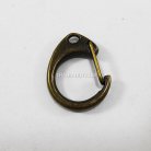 คอหมาโลหะ ตัวซี ขนาด 1.88x2.42 cm  บรรจุ 100 อัน สีทองรมดำ รูป 2