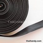 สายผ้า-ผ้ากุ๊น PP  ลายเวอร์จิ้น ขนาด 1 นิ้ว บรรจุ 1 เมตร สีดำ รูป 3