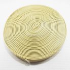 สายผ้า-ผ้ากุ๊น PP  ลายเวอร์จิ้น ขนาด 1 นิ้ว บรรจุ 50 เมตร สีครีมน้ำตาล