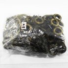 ตาไก่ เหล็ก ขนาด 16 mm (30) บรรจุ 100 ชุด สีทองรมดำ