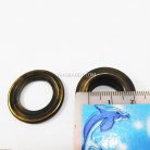 ตาไก่ เหล็ก ขนาด 16 mm (30) บรรจุ 100 ชุด สีทองรมดำ รูป 3