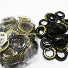 ตาไก่ เหล็ก ขนาด 19.5 mm (32) บรรจุ 100 ชุด สีทองรมดำ รูป 2